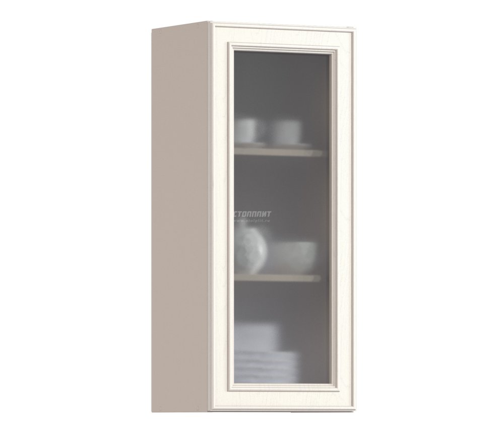 Классика шкаф навесной со стеклом 1 дв 40х93 см